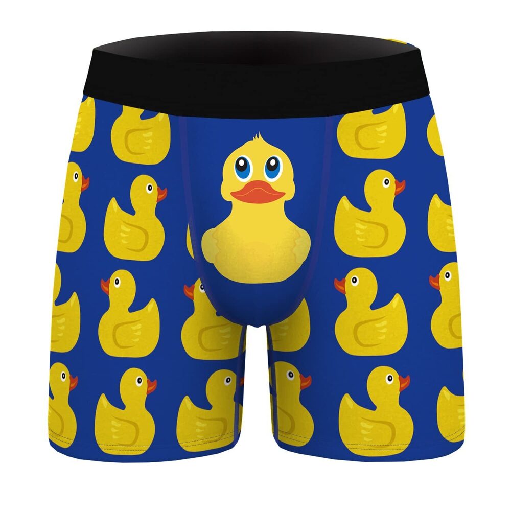 5556 Funny Gifts Blue Yellow Underwear Cute Duck Gifts 'S Funny Boxers Duck